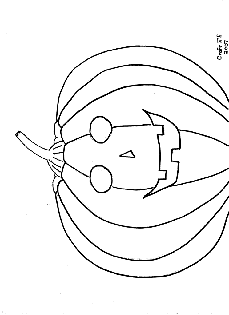 Jack O Lantern Coloring Sheet